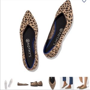 Rothys leopard flats